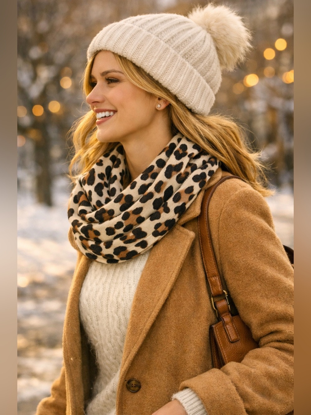Leopard Print Infinity Scarf